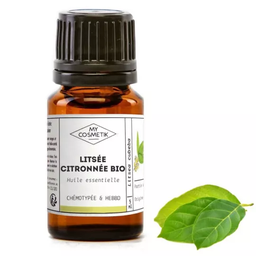 Organic essential oil of exotic verbena (litsée lemon)